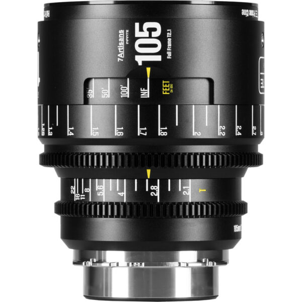 7 Artisans INFINTE 105mm T2.1 Cine Lens (ARRI PL, Black)