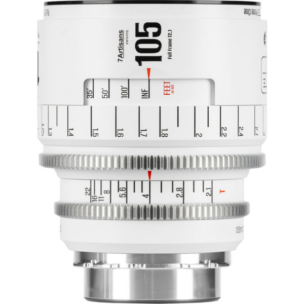 7 Artisans INFINTE 105mm T2.1 Cine Lens (Canon EF, White)