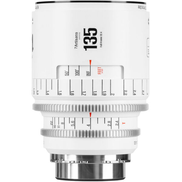 7 Artisans INFINTE 135mm T2.4 Cine Lens (Canon EF, White)