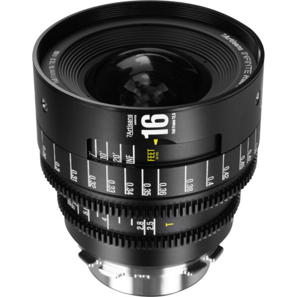 7 Artisans INFINTE 16mm T2.5 Cine Lens (ARRI PL, Black)