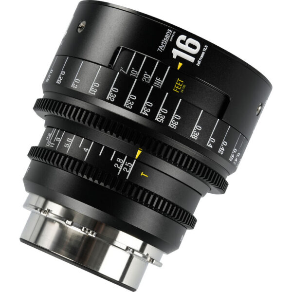 7 Artisans INFINTE 16mm T2.5 Cine Lens (ARRI PL, Black) view 3