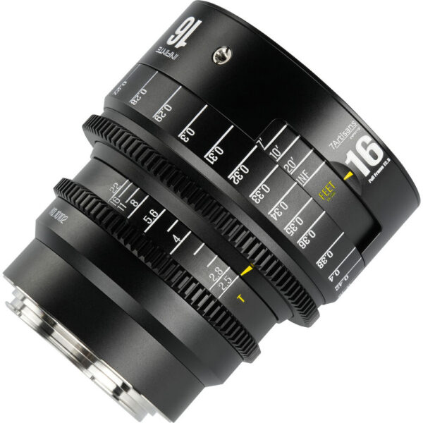 7 Artisans INFINTE 16mm T2.5 Cine Lens (ARRI PL, Black) view 5
