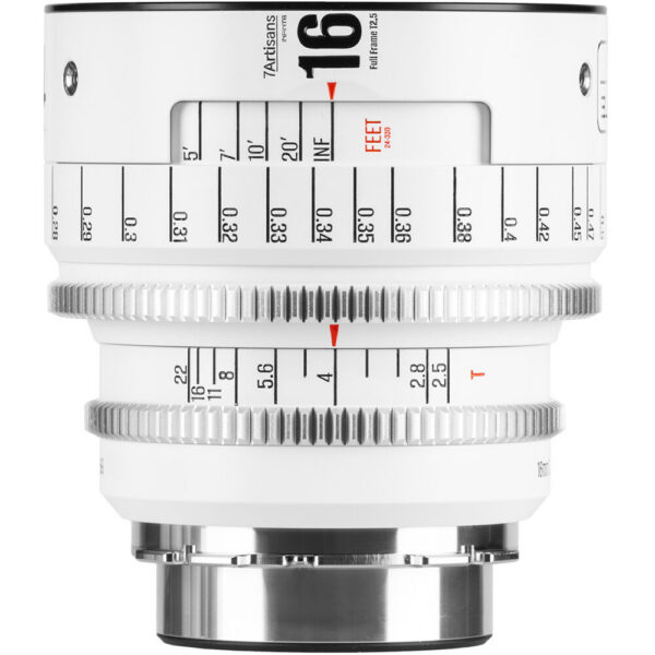 7 Artisans INFINTE 16mm T2.5 Cine Lens (ARRI PL, White)