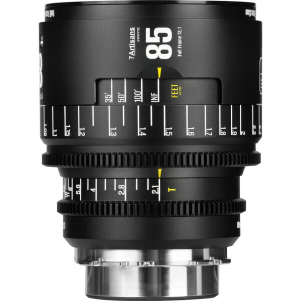 7 Artisans INFINTE 85mm T2.1 Cine Lens (Canon EF, Black)