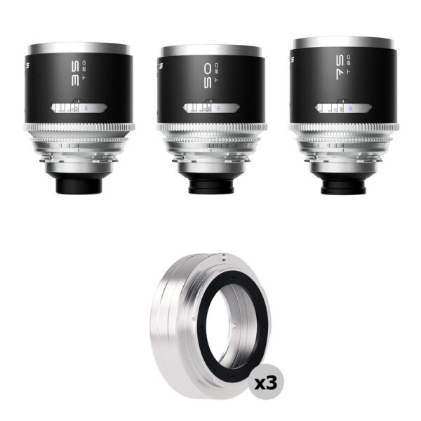 BLAZAR LENS MANTIS T2.0 1.33x Anamorphic 3-Lens Set with 3 Sony E-Mount Adapters (ARRI PL) view 5