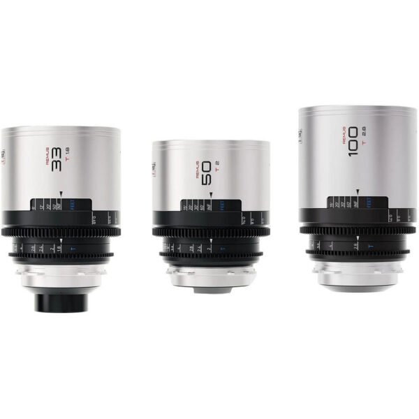 BLAZAR LENS Remus 1.5x Full-Frame Anamorphic 33, 50, and 100mm 3-Lens Set (ARRI PL, Silver Flare) view 4