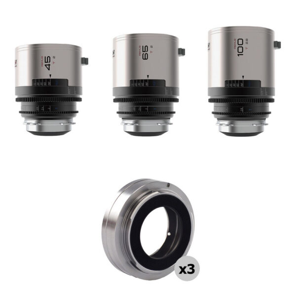BLAZAR LENS Remus T2 Full Frame 1.5x Anamorphic 3-Lens Kit with 3 x EF Adapters & Case (ARRI PL, Amber Flare) view 5