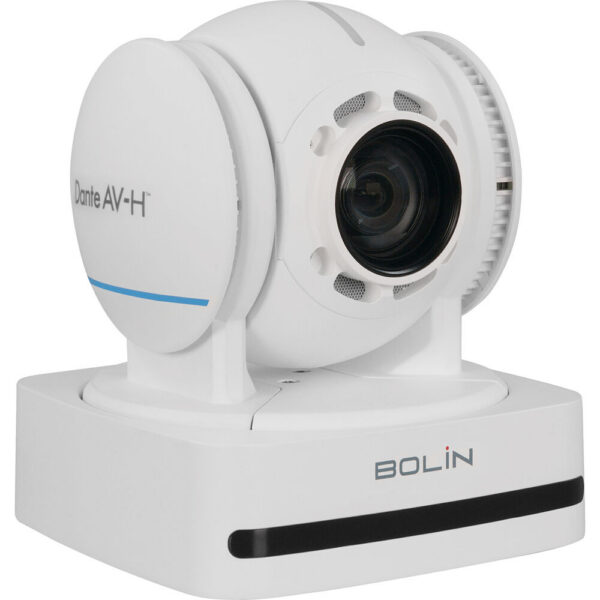 Bolin Technology D2-220H Dante AV-H PTZ Camera with 20x Optical Zoom (White)