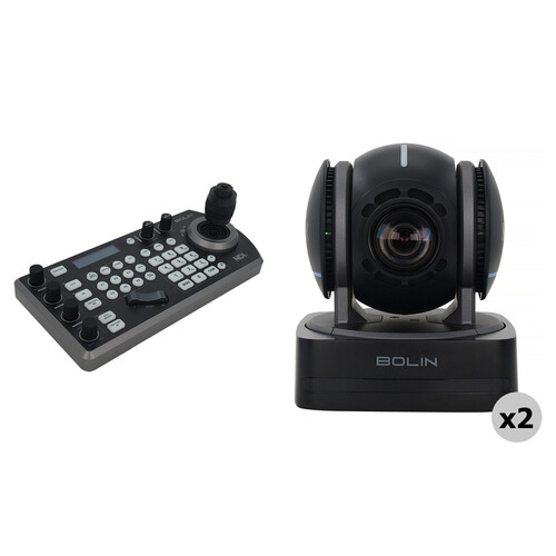 Bolin Technology N2-210X NDI|HX3 PTZ 2-Camera & NDI Controller Kit (Black) view 3