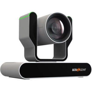 BZBGEAR 1080P FHD Auto Tracking Live Streaming PTZ Camera with Tally Lights and 12x Zoom (White)
