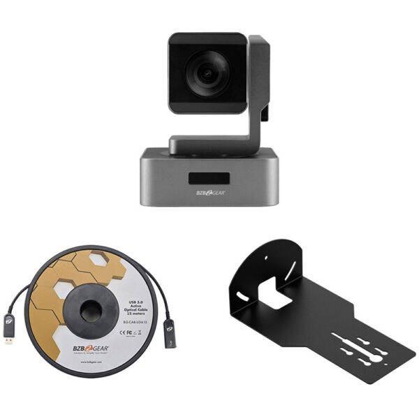 BZBGEAR 1080p HDMI/SDI/USB 10x Zoom PTZ Camera, Wall Mount & 33' USB Cable Kit view 3