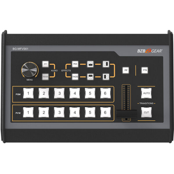 BZBGEAR 3 x 20x PTZ Camera Broadcast Kit with 6-Channel Mixer, 8-Port Switch & Controller (Black)
