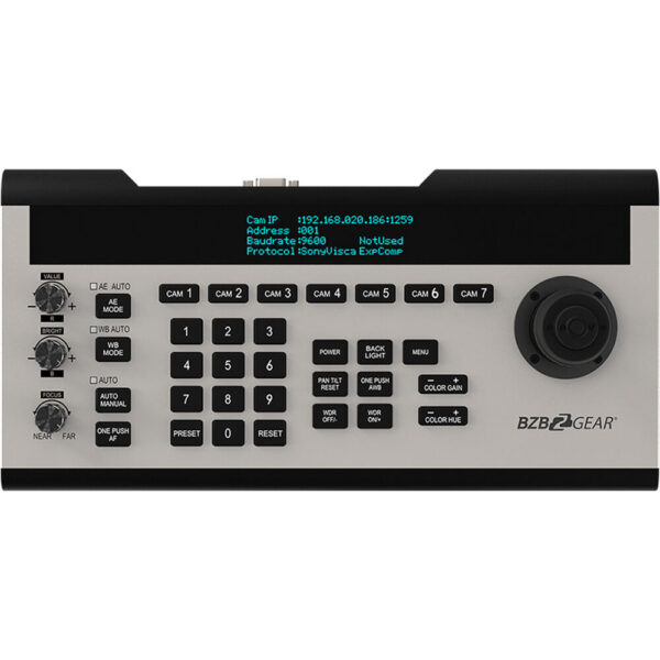 BZBGEAR 3 x 30x PTZ Camera Broadcast Kit with 6-Channel Mixer, 8-Port Switch & Controller (Black) view 7