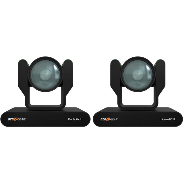 BZBGEAR 4K PTZ Auto-Tracking/Live Streaming Camera with Tally & 12x Zoom (Black, 2-Pack)