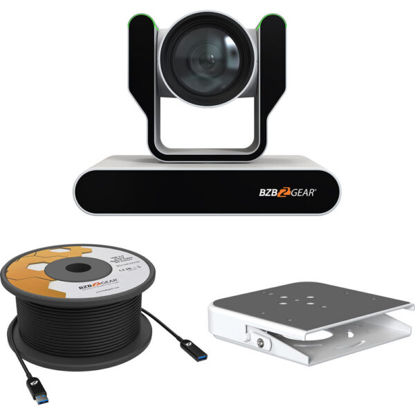 BZBGEAR ADAMO HD 12x PTZ Camera Kit with Ceiling Mount and 33' USB 3.0 Cable (Black) view 3