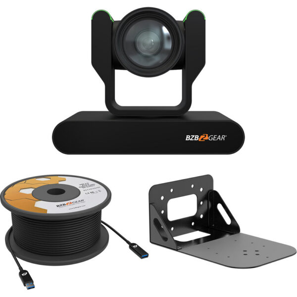 BZBGEAR ADAMO HD 12x PTZ Camera Kit with Ceiling Mount and 33' USB 3.0 Cable (White) view 3
