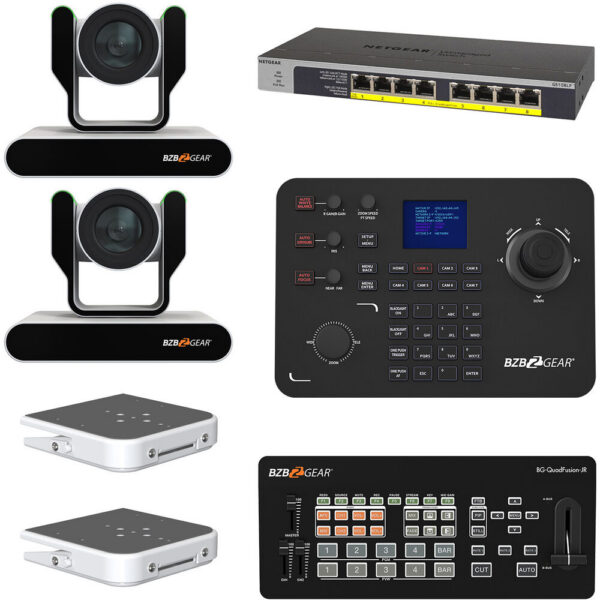 BZBGEAR ADAMO HD Live Streaming Kit with Controller, Switches & Ceiling Mount (White) view 6
