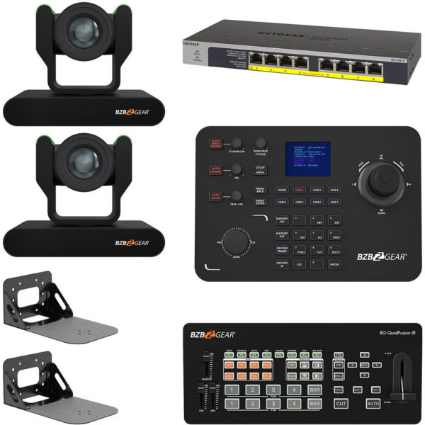 BZBGEAR ADAMO HD Live Streaming Kit with Controller, Switches & Wall Mount (Black) view 6