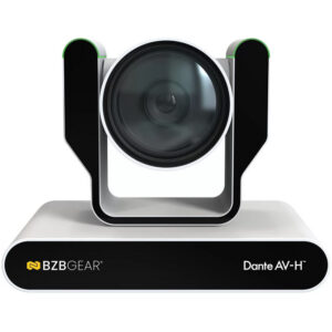 BZBGEAR ADAMO Live Streaming 4K Dante AV-H-Ready Camera with Tally & 31x Optical Zoom (White)