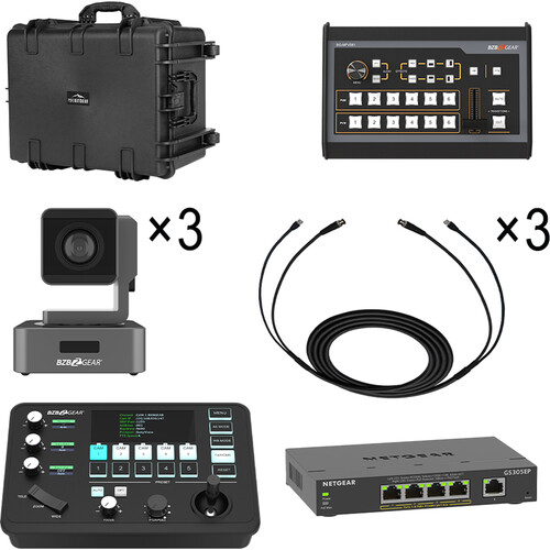 BZBGEAR BG-LIVESTREAM-2GO Portable 3-Camera Live Streaming Kit view 6