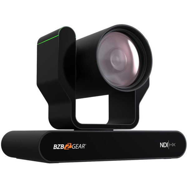 BZBGEAR Live Streaming 4K NDI PTZ Camera with Tally Lights & 12x Optical Zoom (Black)
