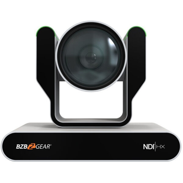 BZBGEAR Live Streaming 4K NDI PTZ Camera with Tally Lights & 12x Optical Zoom (White)