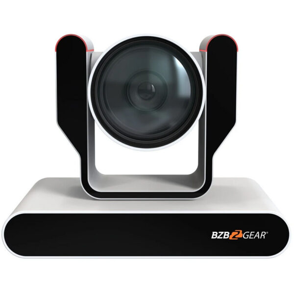 BZBGEAR Live Streaming 4K PTZ Camera with Tally Lights & 12x Optical Zoom (White)