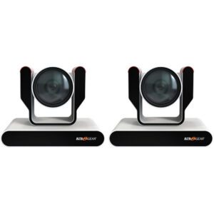 BZBGEAR Live Streaming 4K PTZ Camera with Tally Lights & 12x Optical Zoom (White, 2-Pack)