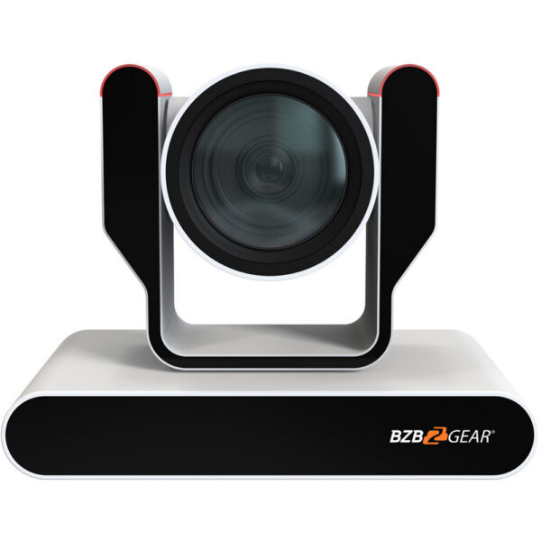 BZBGEAR Live Streaming 4K PTZ Camera with Tally Lights & 25x Optical Zoom (White)