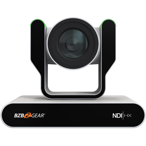 BZBGEAR Live Streaming NDI|HX3 PTZ Camera with Auto-Tracking, Tally & 30x Zoom (White)