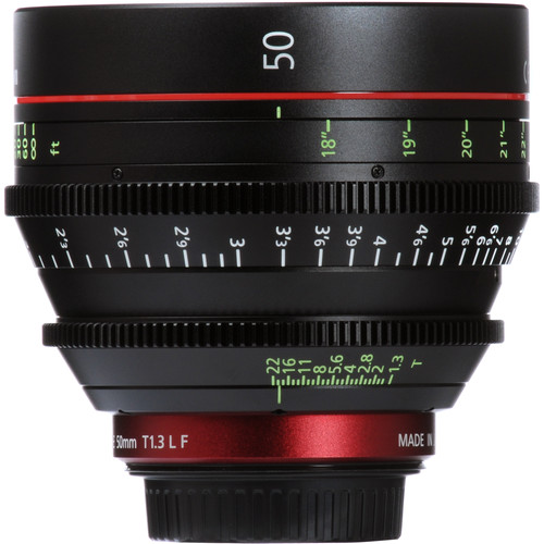 Canon CN-E 50mm T1.3 L F Cinema Prime Lens (EF Mount) view 3