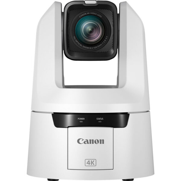 Canon CR-N700 4K 15x Zoom PTZ 3-Camera Kit with RC-IP1000 Controller (1x Black, 2x White)