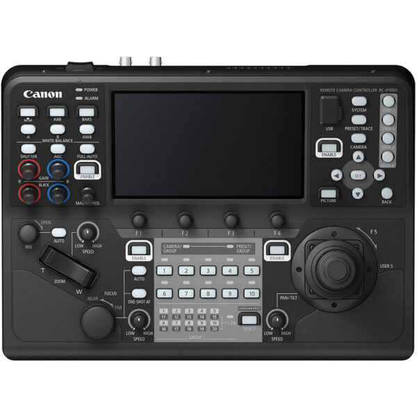 Canon CR-N700 4K 15x Zoom PTZ 3-Camera Kit with RC-IP1000 Controller (Satin Black)
