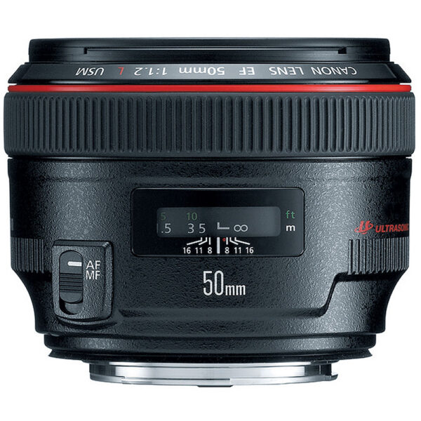 Canon EF 50mm f/1.2L USM Lens view 3