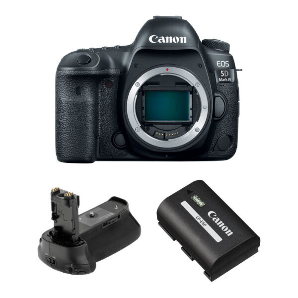 Canon EOS 5D Mark IV DSLR Camera with Battery Grip Kit