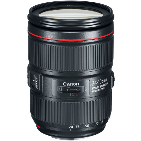 Canon EOS 5D Mark IV DSLR Camera with EF 24-105mm f/4L Lens and Battery Grip Kit view 2
