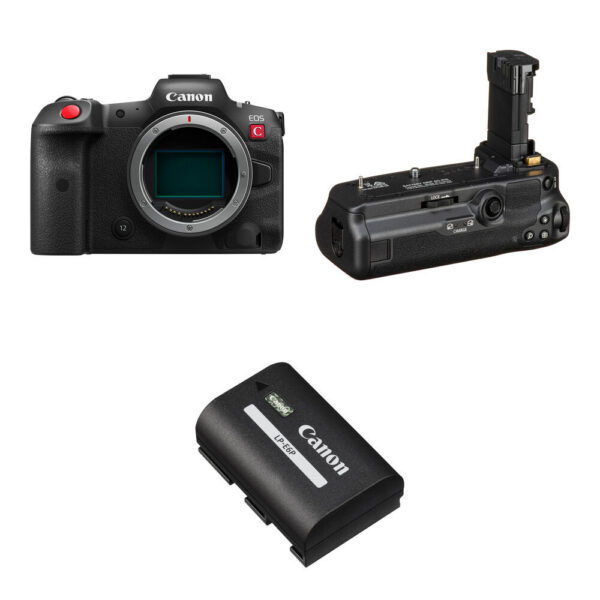 Canon EOS R5 C Mirrorless Cinema Camera Kit with LP-E6NH 2130m Ah Battery view 4
