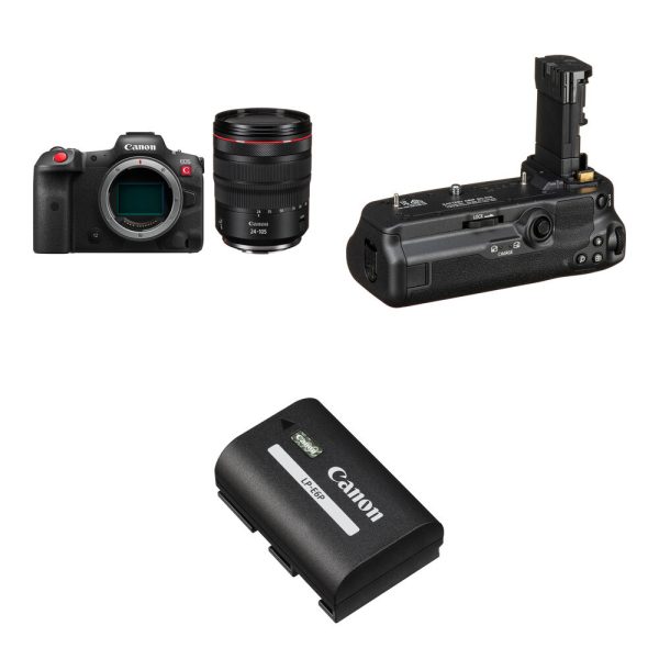 Canon EOS R5 C Mirrorless Cinema Camera Kit with RF 24-105mm f/4L Lens and LP-E6NH Battery view 5