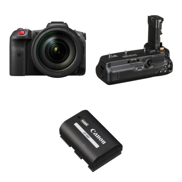 Canon EOS R5 C Mirrorless Cinema Camera Kit with RF 24-70mm f/2.8 Lens and LP-E6NH Battery view 5