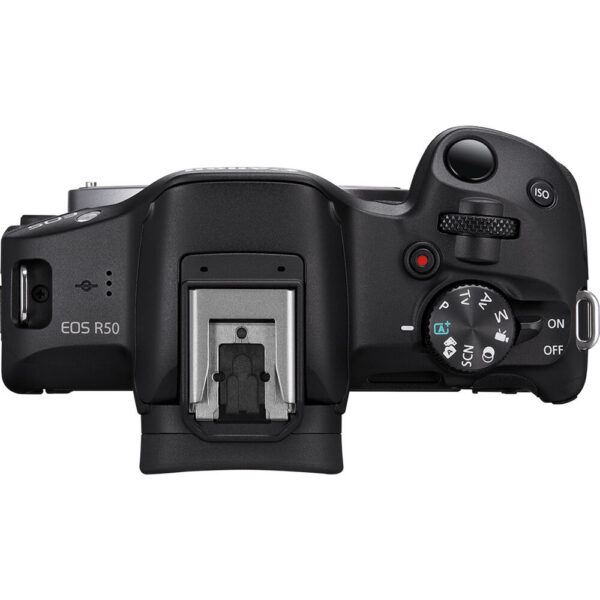Canon EOS R50 Mirrorless Camera (Black) view 3
