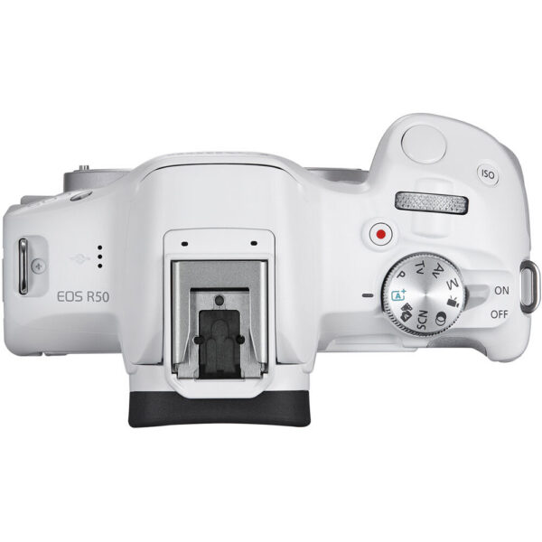 Canon EOS R50 Mirrorless Camera (White) view 3