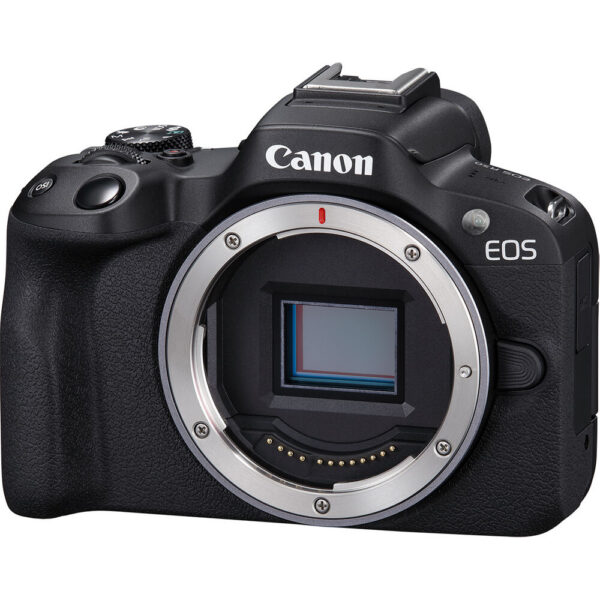 Canon EOS R50 Mirrorless Camera with 18-45mm and 55-210mm Lenses (Black) view 3