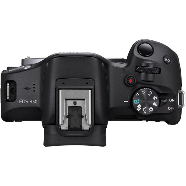 Canon EOS R50 Mirrorless Camera with 18-45mm and 55-210mm Lenses (Black) view 7
