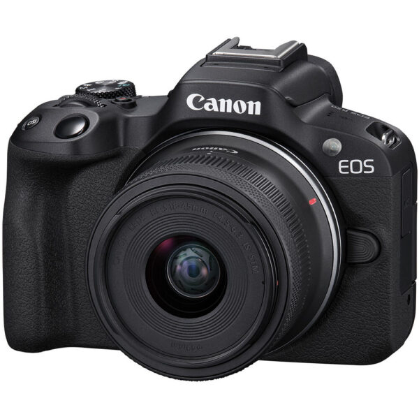 Canon EOS R50 Mirrorless Camera with 18-45mm Lens and Essentials+ Kit (Black) view 6