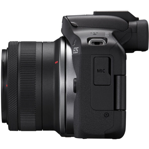Canon EOS R50 Mirrorless Camera with 18-45mm Lens (Black) view 7