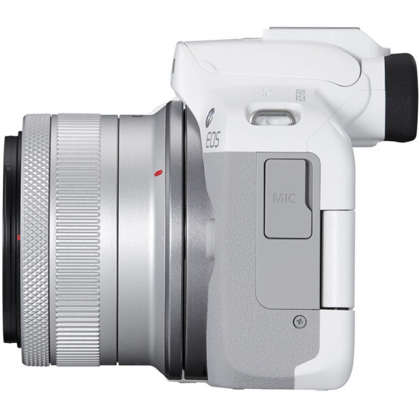Canon EOS R50 Mirrorless Camera with 18-45mm Lens (White) view 6