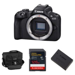 Canon EOS R50 Mirrorless Camera with Essentials+ Kit (Black)