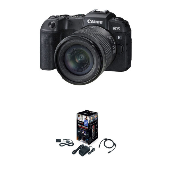 Canon EOS RP Mirrorless Camera with 24-105mm Lens and Webcam Starter Kit