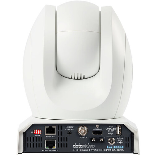 Datavideo PTC-305T 20x 4K HDBaseT PTZ Camera with Auto Tracking (White) view 2