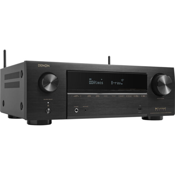 Denon AVR-X1800H 7.2-Channel Network A/V Receiver with Two Dymension DM40 Floorstanding Speaker Kit